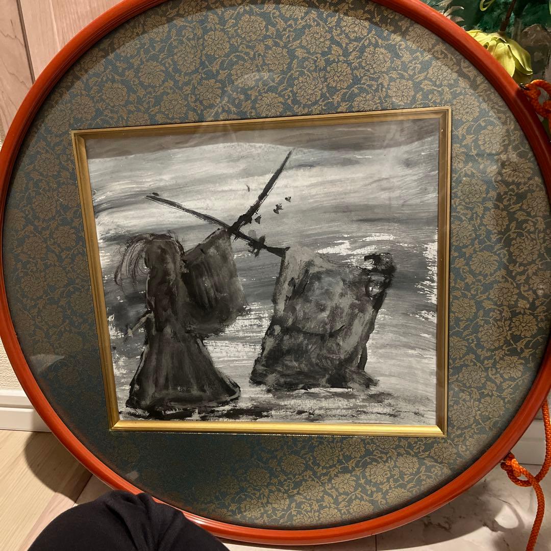 水墨画 父と子の闘い 小学生たちによる若冲さんの水墨画からのインスピレーション作品が素敵