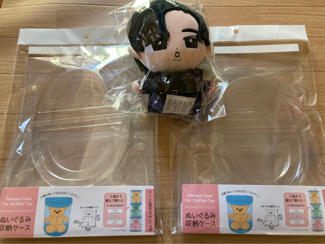 ぬいぐるみ収納ケース2個 すのチルぶら下がらないシリーズ入れ（BIG