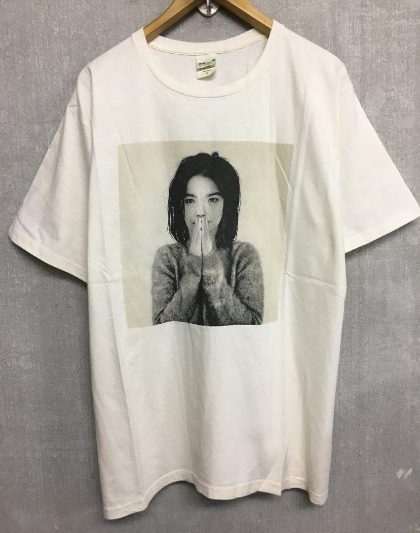 bjork ビョーク　99s 00s オリジナル Tシャツ サイズXL Bjork Tシャツ XLサイズ アイスランド ビョーク Tee ホワイト - メルカリ