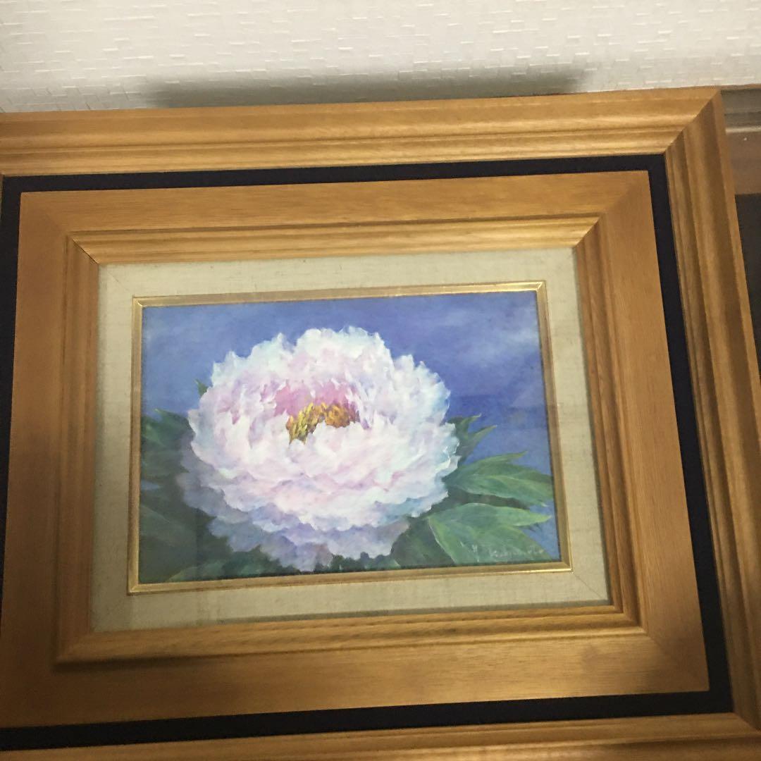 塚本　吉廣　牡丹 八木輝昭 『白牡丹』 日本画 - 北海道画廊
