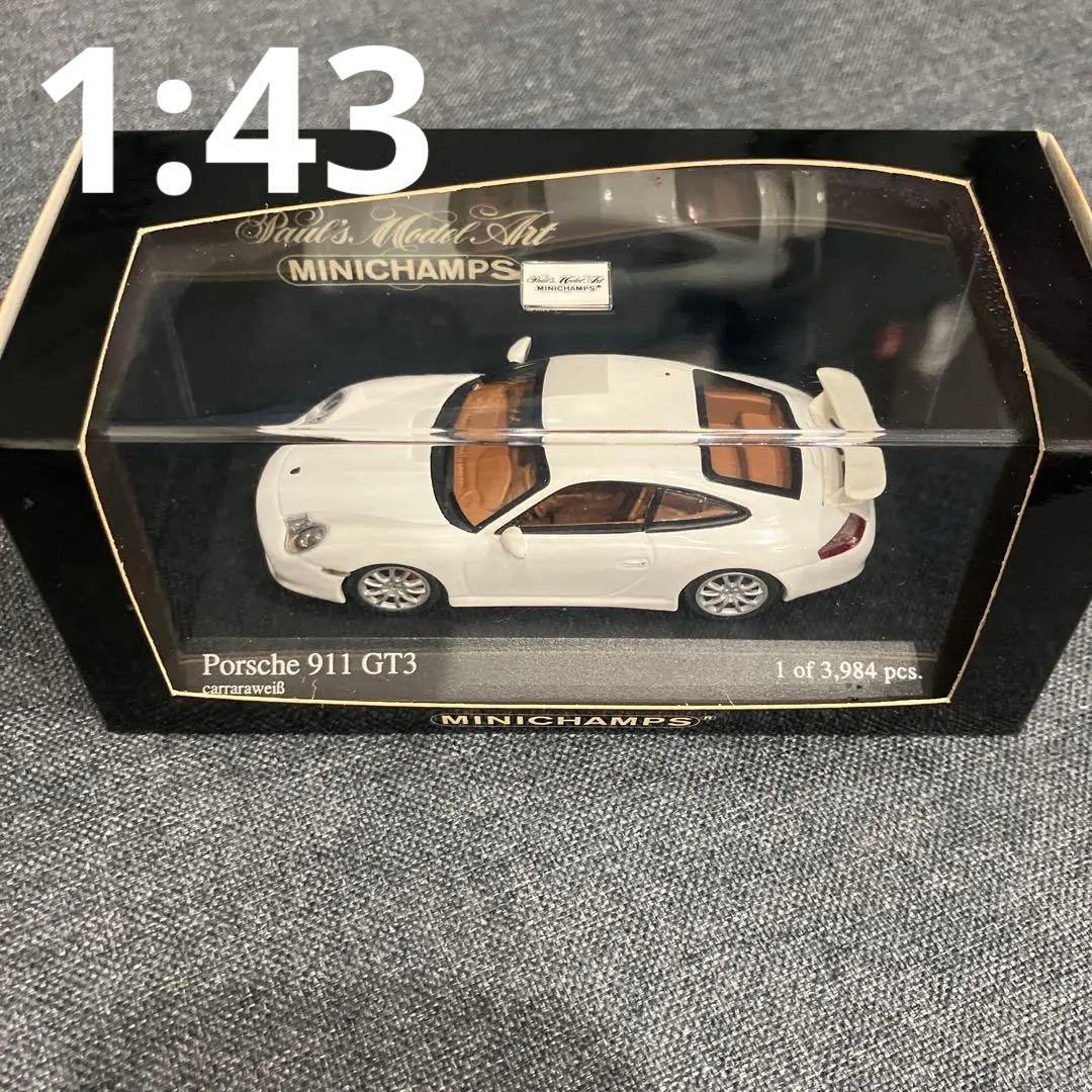 MINICHAMPS Porsche 911 GT3 白 1/43 - メルカリ