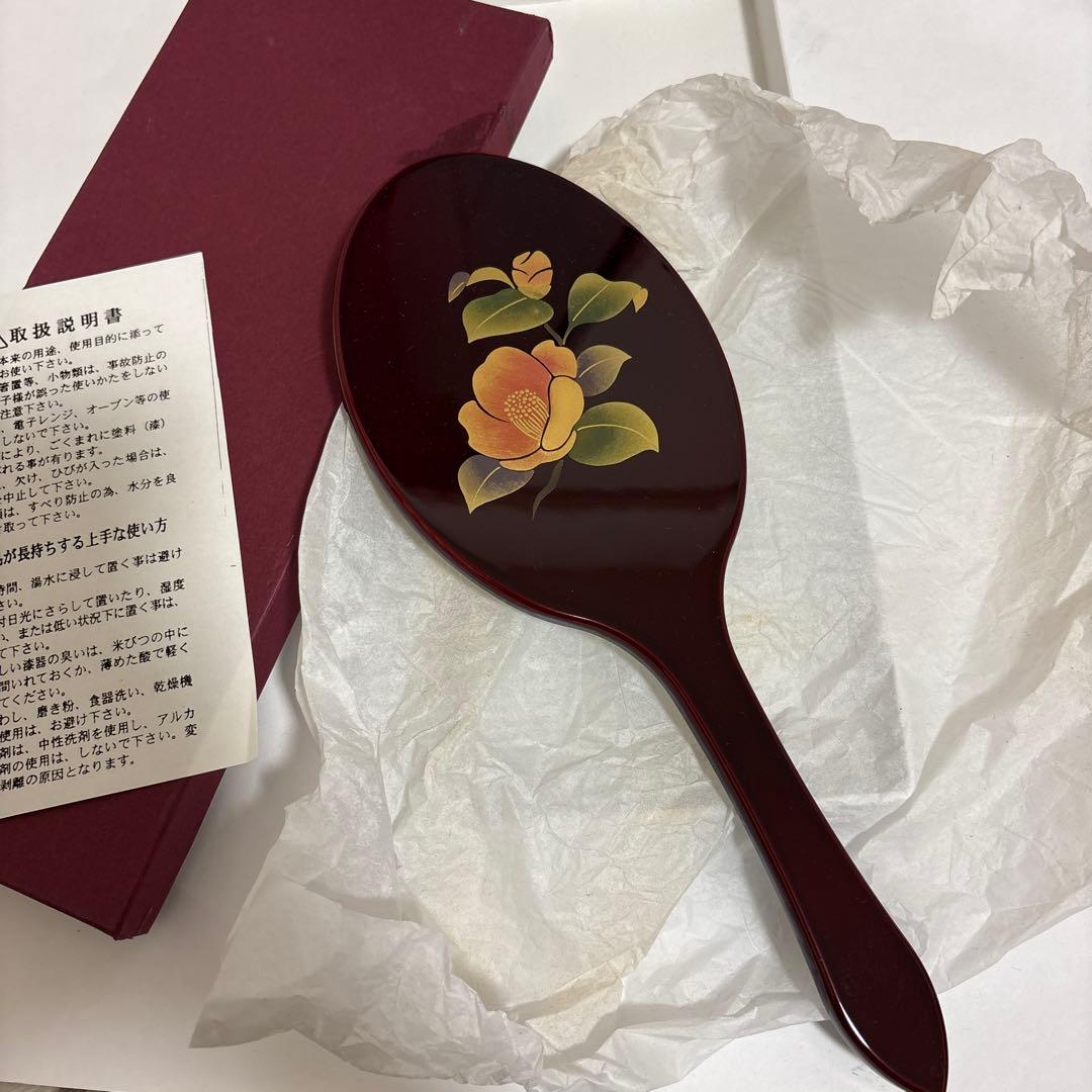 新品未使用‼️輪島塗(箱付) 手鏡 椿 - メルカリ