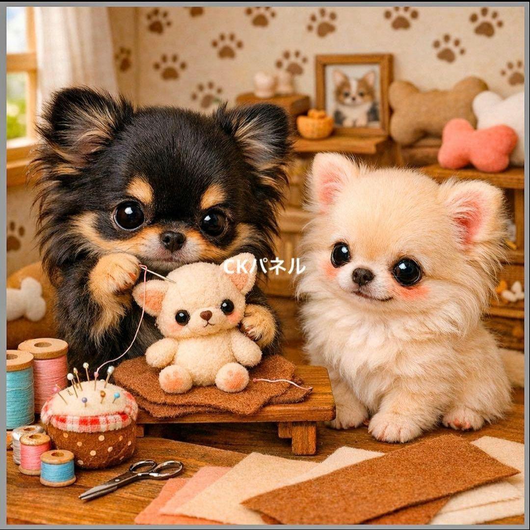 激レア柴犬、パグ、トイプー、マルチーズ、チワワ、ポメラニアンパネル