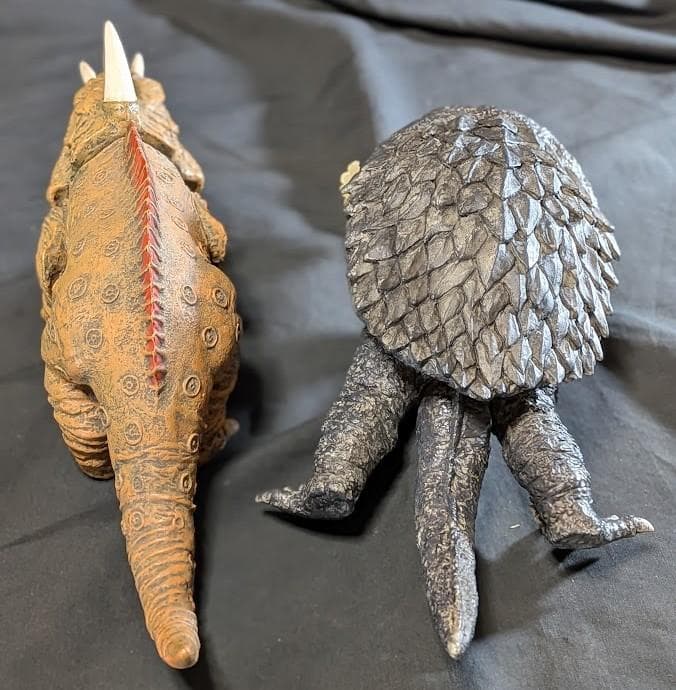 昭和ガメラ（スケスケ）＆ジャイガー（エクスプラス）ソフビフィギュア