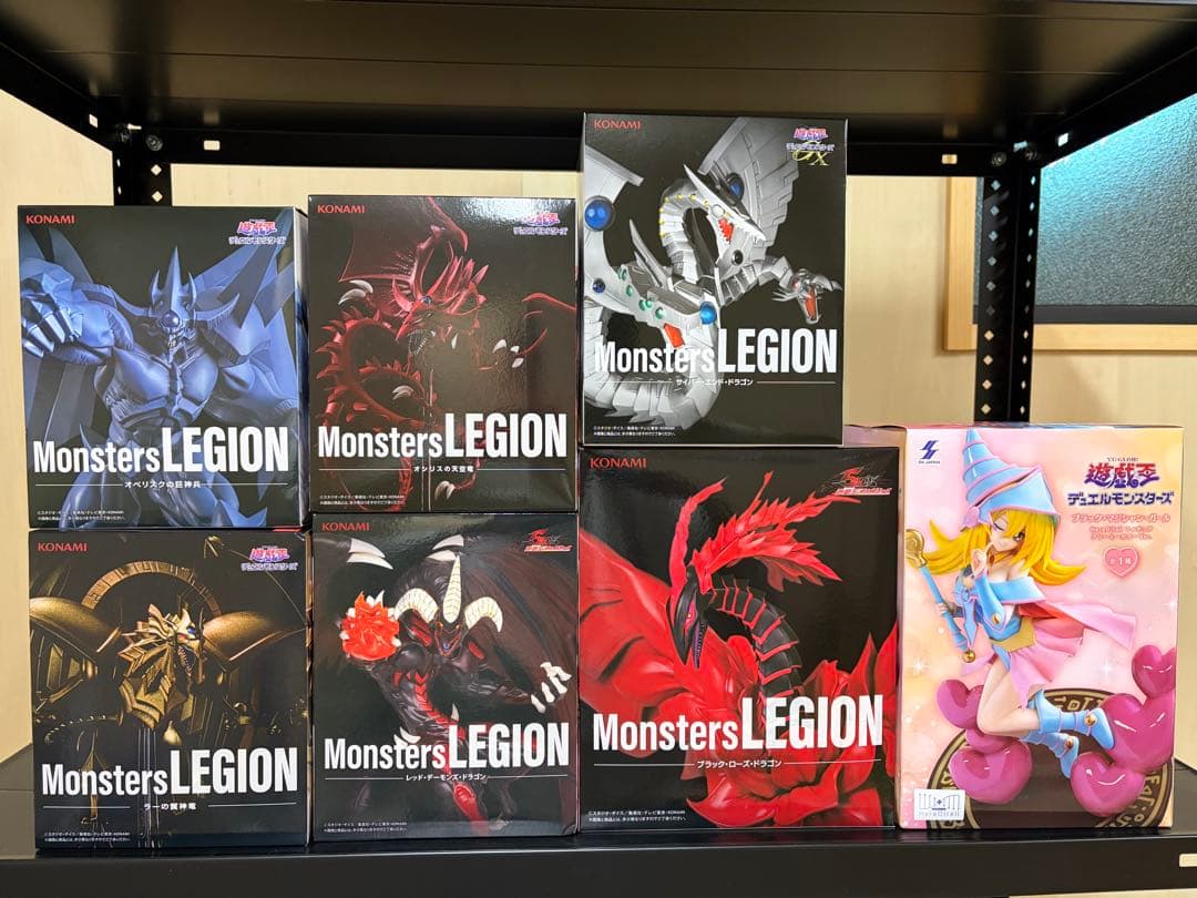 【未開封】遊戯王　Monsters LEGION三幻神他　フィギュア各７セット 限定品】三幻神・降臨セット（ラーの翼神竜/オシリスの天空竜