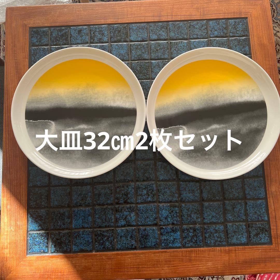 【未使用】marimekko 大皿32㎝2枚セット marimekko（マリメッコ） 大皿 Siirtolapuutarha シイルトラプータルハ
