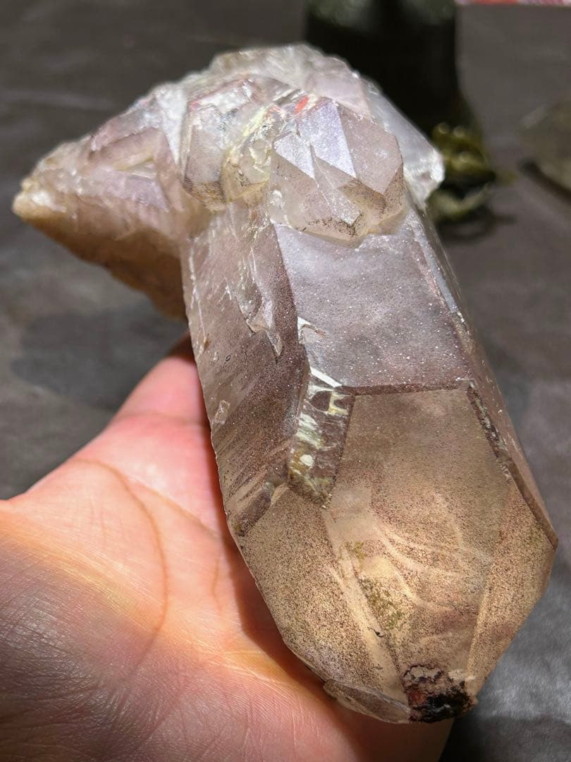 ☆最高級品！帝王秘宝！ブラック レッド スーパーセブン 水晶