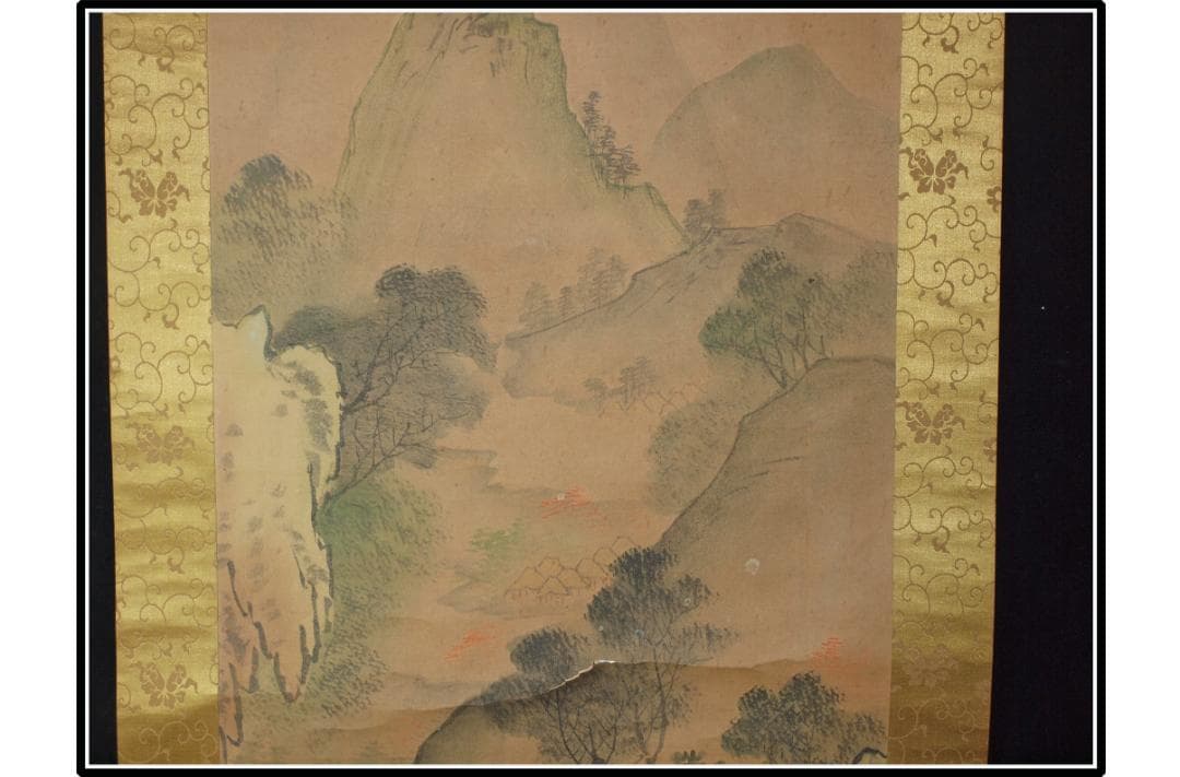 日本時代の掛け軸その肉筆保証 激安骨董品 ※江戸鎌倉平安 X1064C16-8