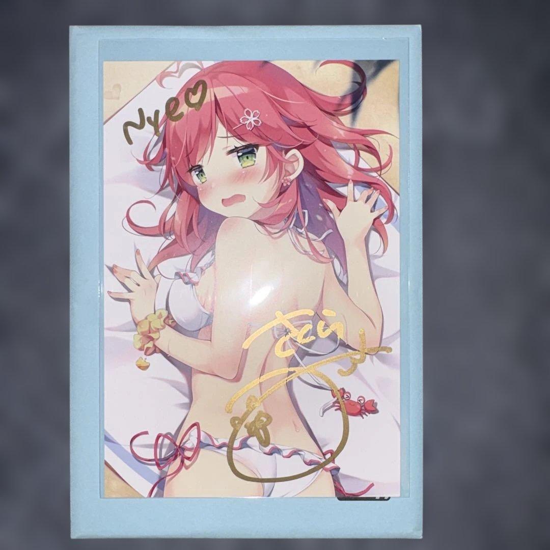 【美品】さくらみこ 活動3周年記念、数量限定直筆サイン入りポストカード さくらみこ 誕生日記念2023 – hololive production official shop