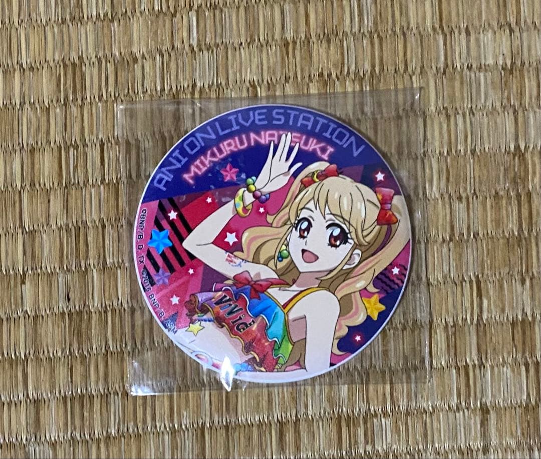 アイカツ　アニON 夏樹みくる　マグバッジ アイカツ!×アニON STATION ALL aikatsu stars! LIVE STATION