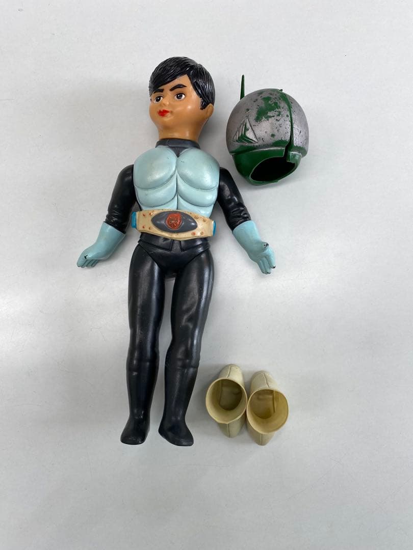 旧バンダイ　仮面ライダー　当時物　ソフビ　面取れ 当時物 旧バンダイ 仮面ライダー 面取れ ソフビ｜Yahoo!フリマ（旧