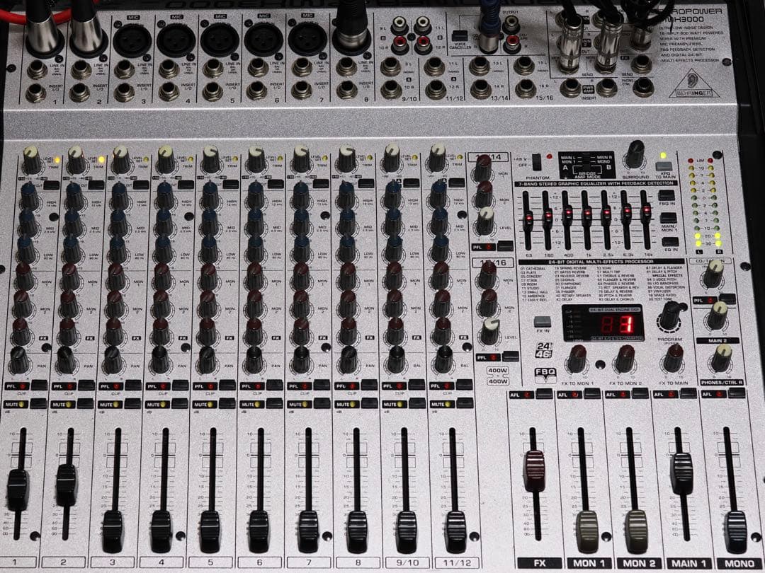 BEHRINGER PMH3000 ベリンガー パワードミキサー ケース付 - メルカリ