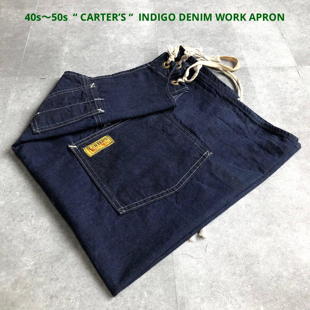 〜50s CARTER’S インディゴデニム エプロン ワーク エンジニア 50s CARTER'S インディゴデニム エプロン ワーク エンジニア - メルカリ