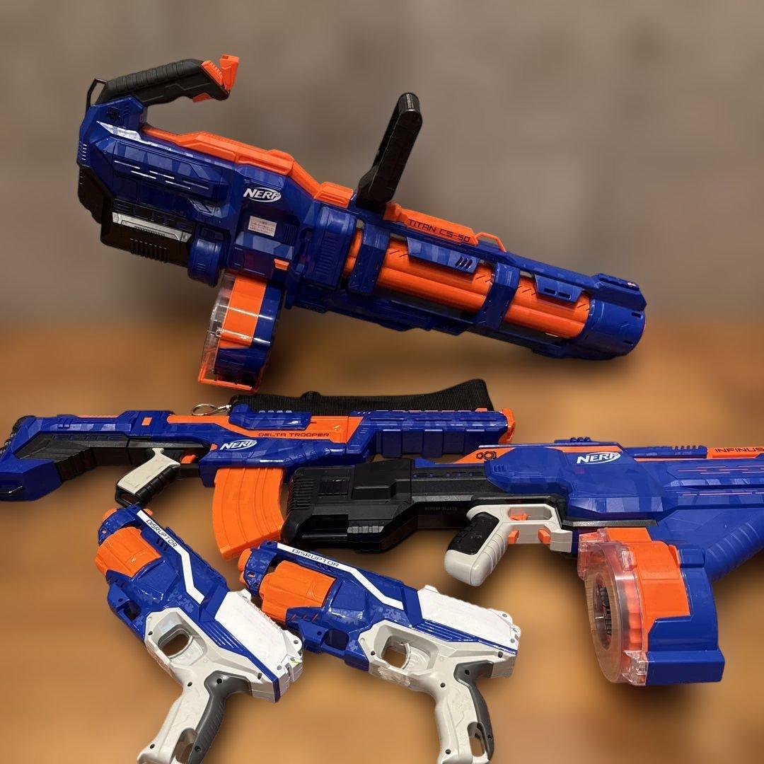 ナーフ NERF タイタン CSー50 インフィニス　デルタトルーパー　セット NERF N-Strike Elite Titan CS-50 Dart Blaster w/ Drum + NEW Bullets