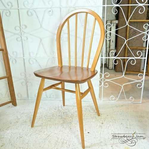 L3705-298-2 英国ヴィンテージ アーコールチェア フープバック ４本 ERCOL（アーコール） ウィンザーチェア フープバックチェア ダイニング
