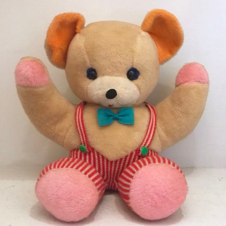 昭和レトロ　くま　ぬいぐるみ 吉徳 レトロぬいぐるみ これくしょん 座りマリ持クマ 180613 昭和