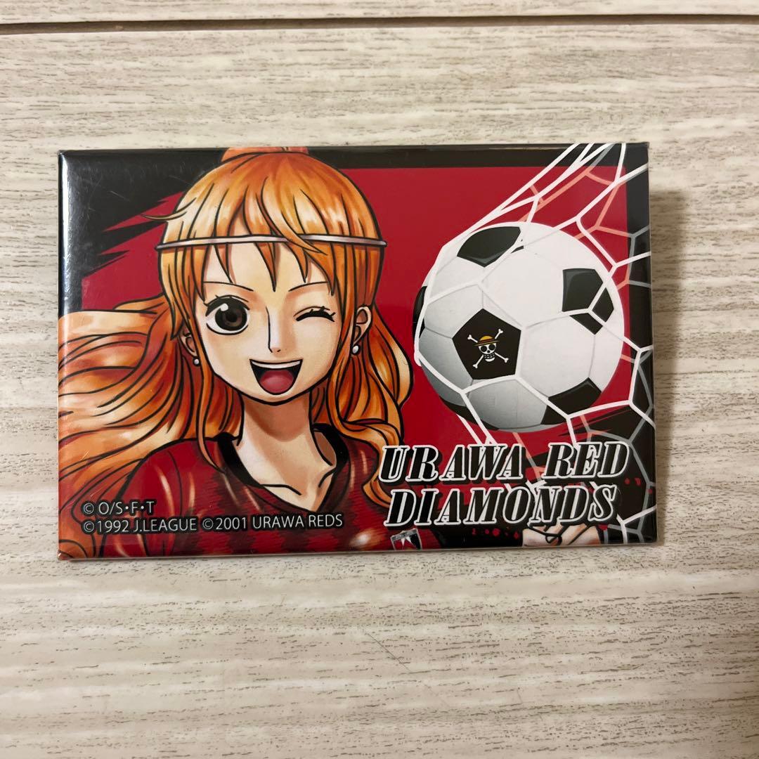 ワンピース 浦和レッズ コラボ ナミ　麦わらの一味 缶バッジ 長方形 限定 ONE PIECE】コレクション缶バッジ“HEROES”麦わらの一味ワノ国Ver.（全