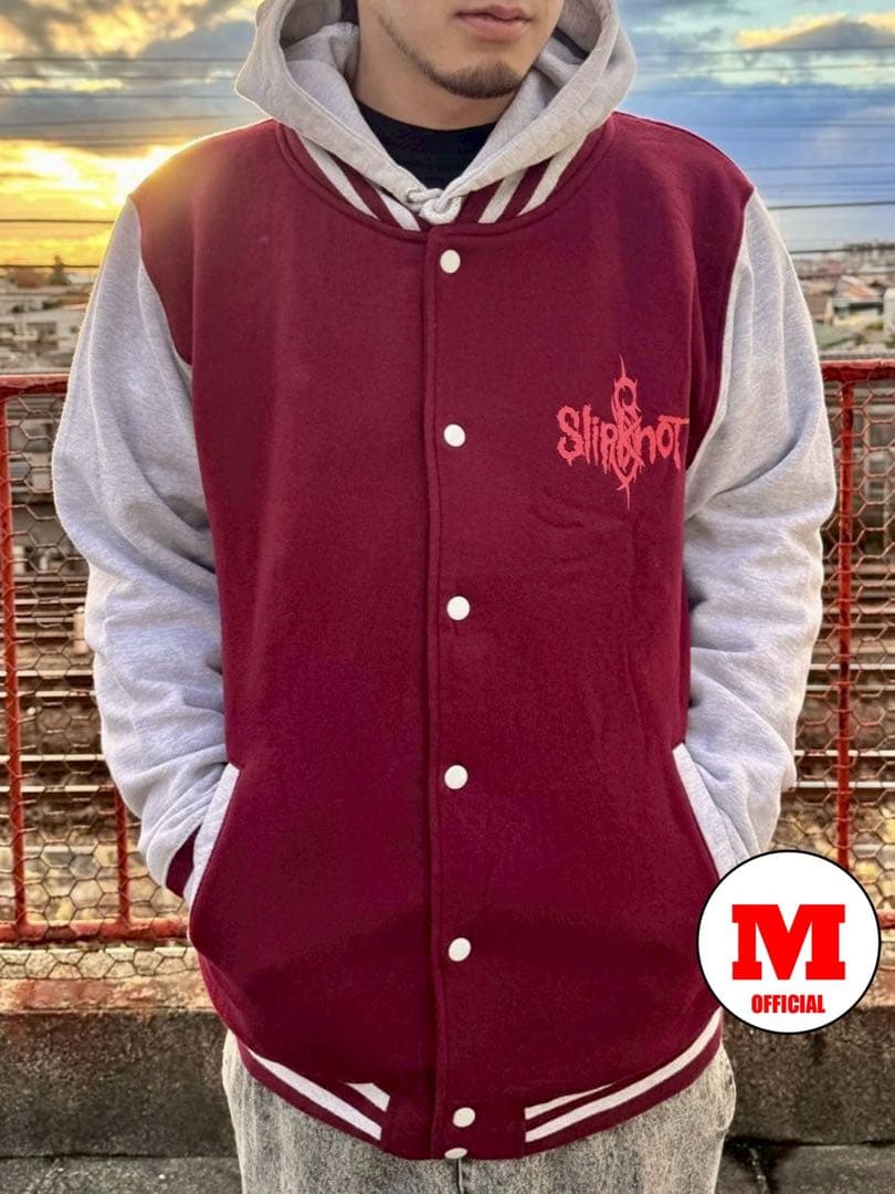 新品未使用 SLIPKNOT / 9-Point Star ジャケット Mサイズ Slipknot '9-Point Star' (Blue & Grey) Varsity JacketJacket