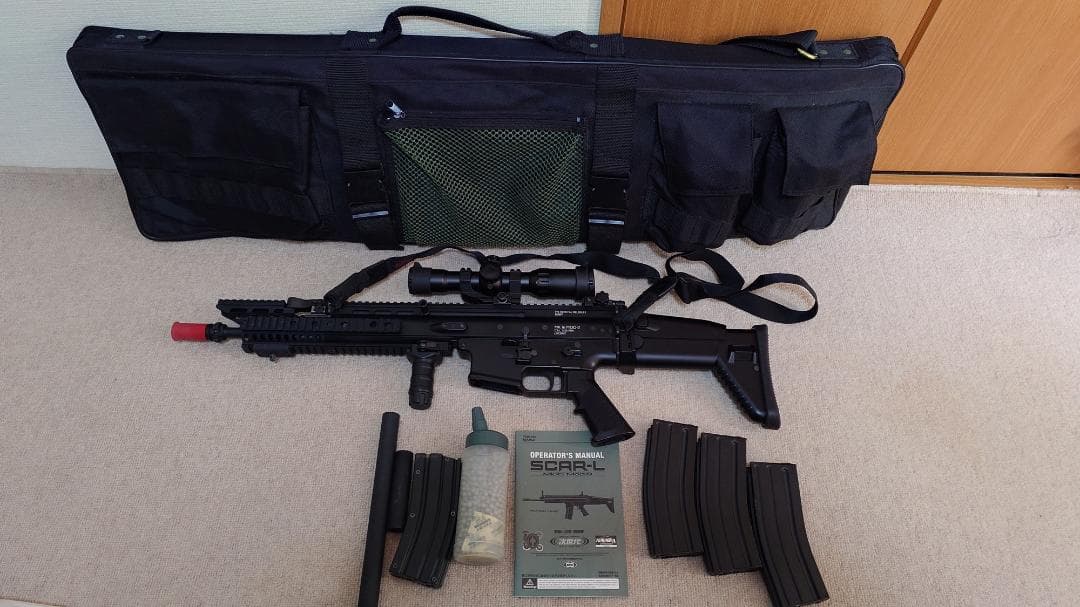 東京マルイ　SCAR-L トイガン スコープ付き 3本マガジン 東京マルイ 】 次世代電動ガン M4 / SCAR-L / HK416シリーズ 共通 82連