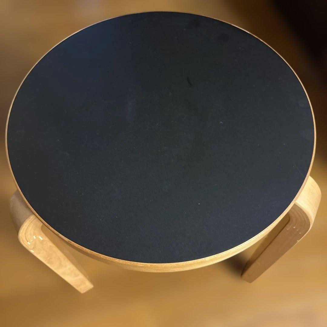 artek アルテック　stool60 スツール60 ブラックリノリウム　3本脚 楽天市場】アルテック Artek STOOL 60 スツール 60 3本脚 バーチ材