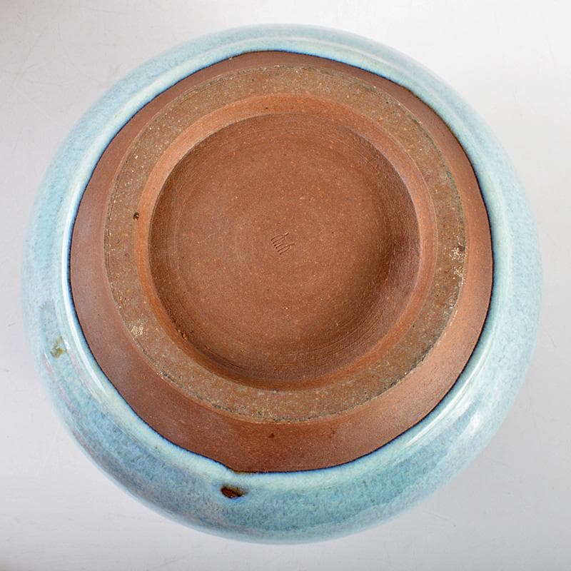 京焼 清水焼 八木一艸作 均窯 花壺 共箱 C 6283C