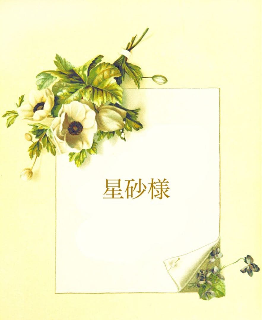 ＊＊ 星砂オーダーページです　＊＊ Classic design !!! Still cool to read / look at !!!