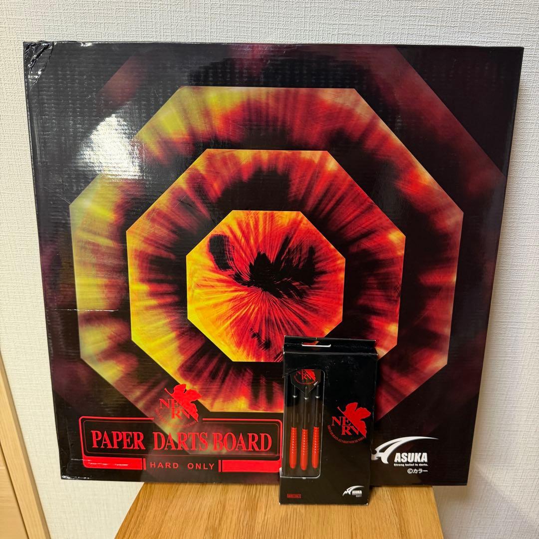 未使用 エヴァンゲリオン NERV ダーツボード ハードダーツ ASUKA 廃盤 未使用 エヴァンゲリオン NERV ダーツボード ハードダーツ ASUKA 廃盤