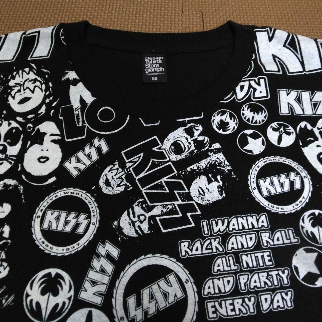 未使用 キッス KISS バンド ロック 総柄 Tシャツ 国内正規 - メルカリ