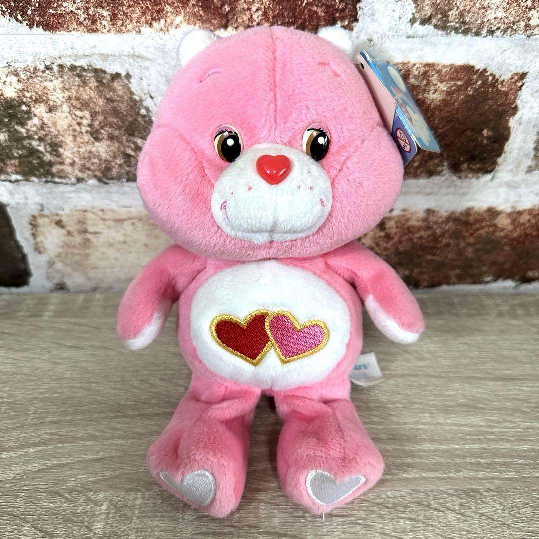 Care Bears ケアベア ラブアロットベア ぬいぐるみ 2002 タグ付き