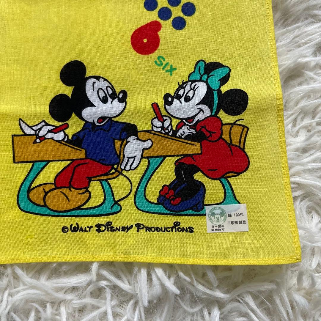 新品 希少 昭和レトロ ディズニー ハンカチ 5枚セット ミッキー ミニー