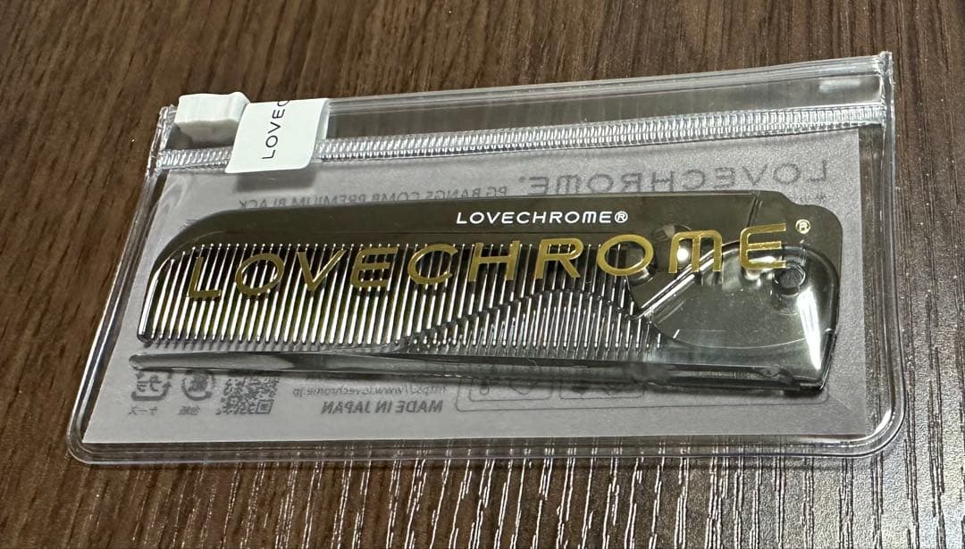 新品未開封【LOVECHROME】PGバングスコーム&PGスタイリングコーム ラブクロムPGスタイリングコーム プレミアムブラック