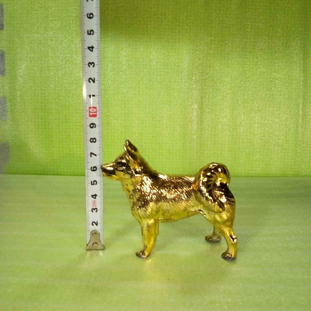柴犬？ 犬の置物 金色 ゴールド GOLD 金ピカ フィギュア オブジェ