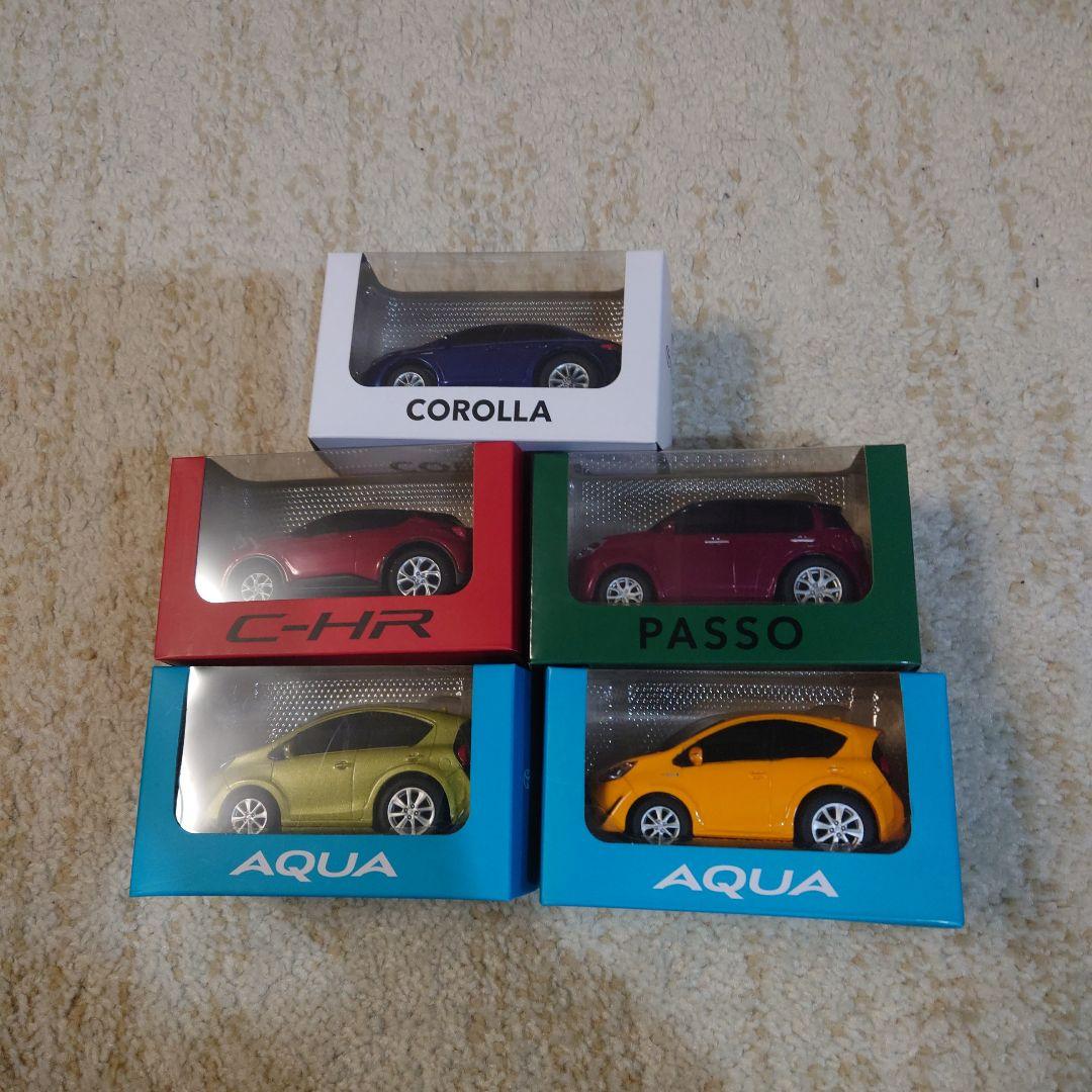 トヨタ　プルバックカーセット COROLLA C-HR PASSO AQUA Amazon | ドライブタウン 4台セット プルバックミニカー トヨタ