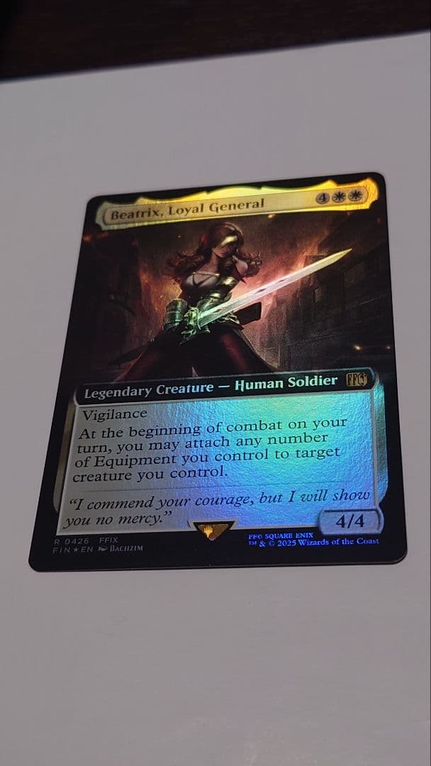 MTG FF 忠実なる将軍、ベアトリクス 拡張 Foil MTG FF 忠実なる将軍、ベアトリクス 拡張 英語 Foil MTG FF 忠実なる