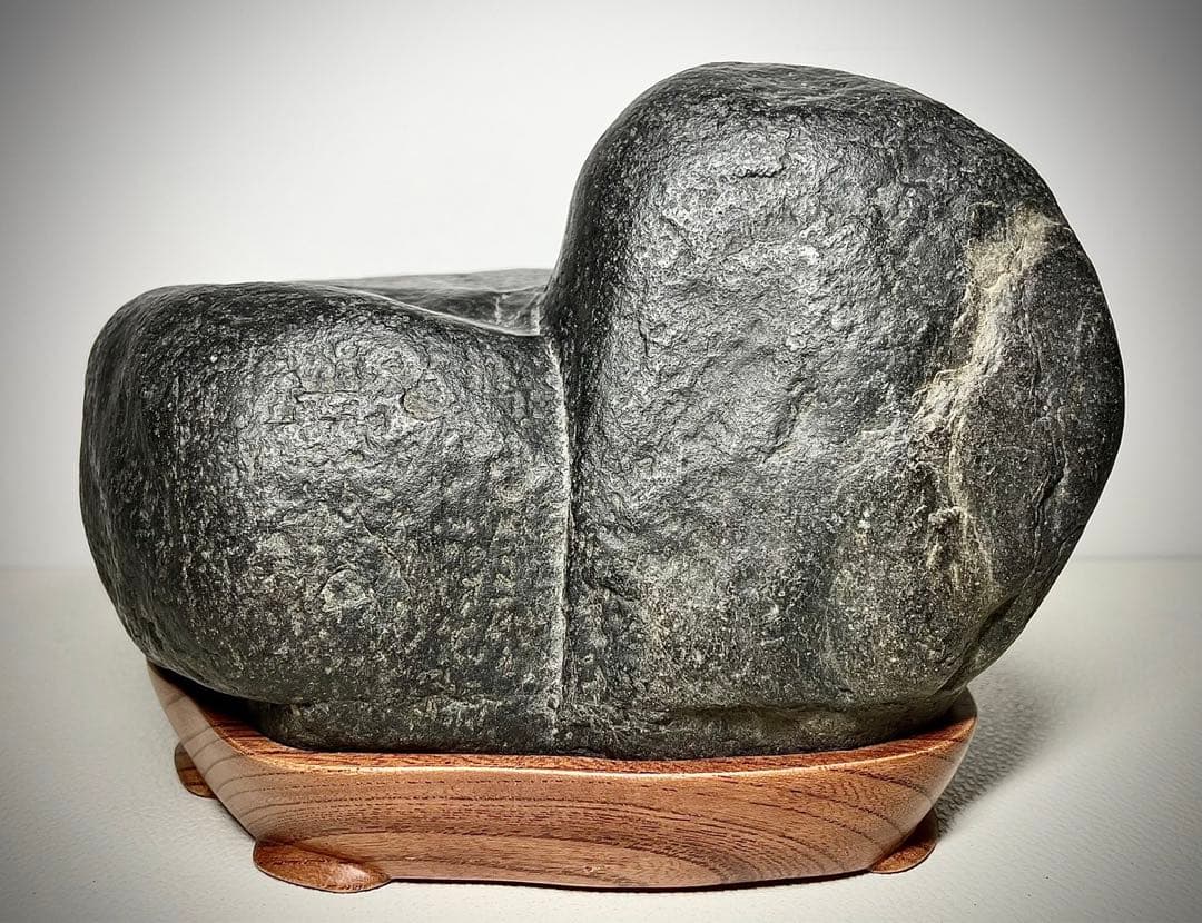 姉川梨地石 横18.5×高13×奥行15(cm) 3.74kg  水石 盆栽