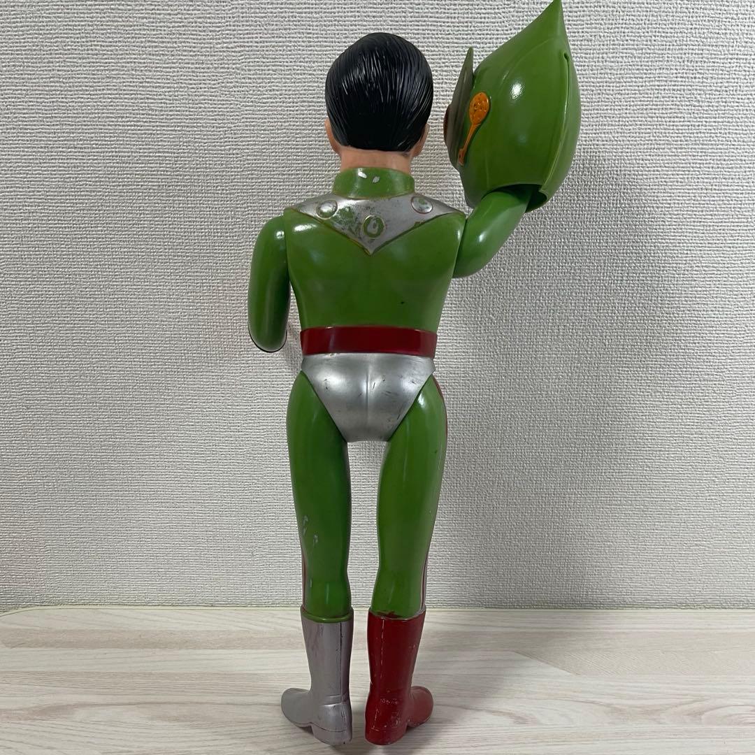 旧バンダイ ソフビ サンダーマスク フィギュア 東洋エージェンシー 面