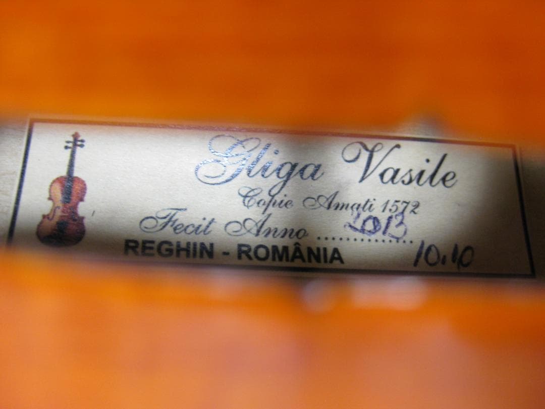 製作証明書付き】 Gliga Vasile アマティ1572年 バイオリン - メルカリ