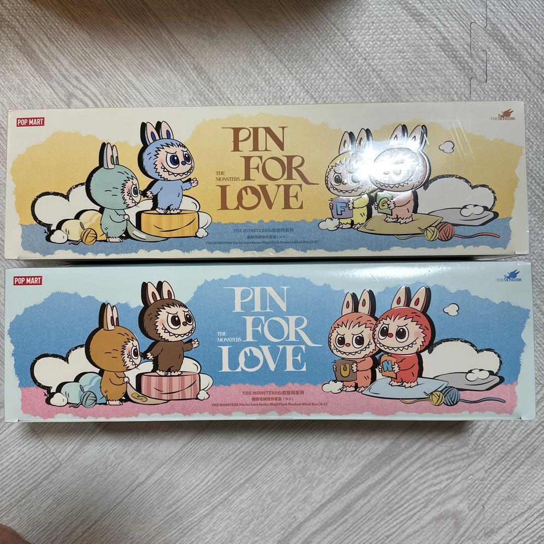 イニシャルラブブ PIN FOR LOVE 2箱 未開封 Labubu POPMART PIN FOR