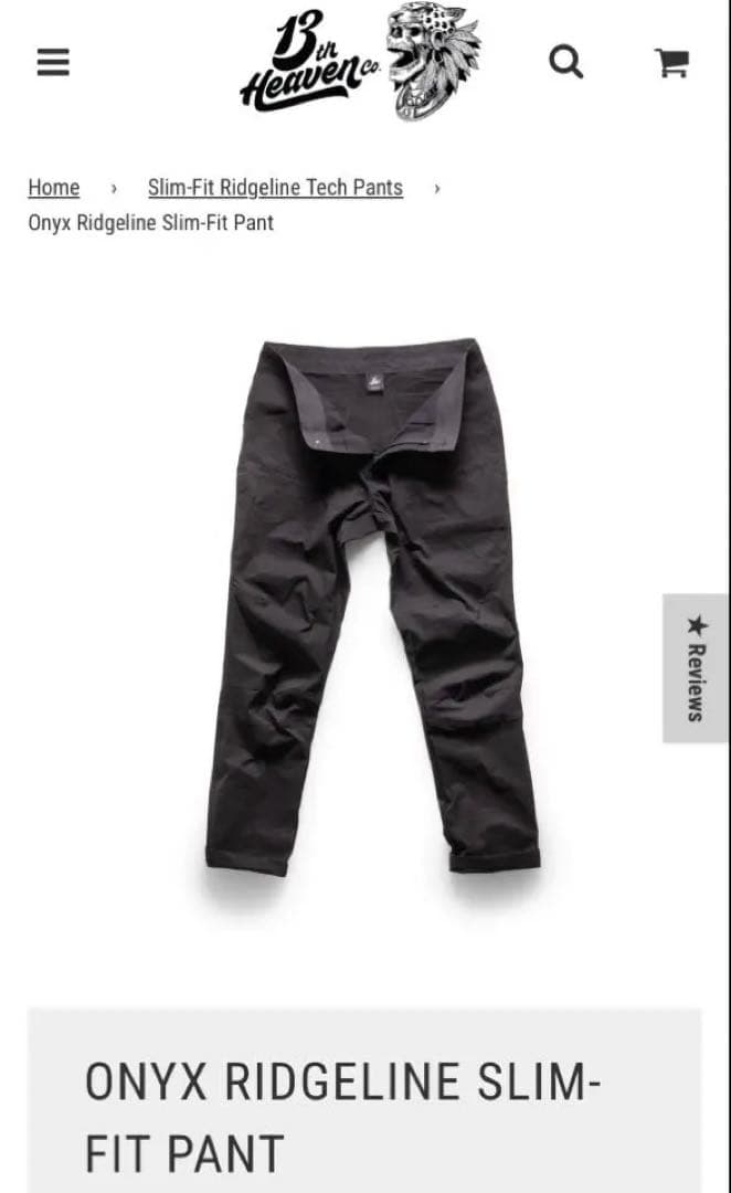 個人装備 13th Heaven Ridgeline Slim Fit Pant34x30 13th Heaven Ridgeline Slim-Fit Pant