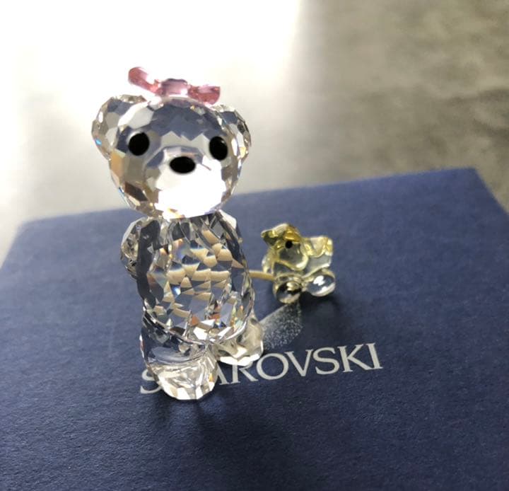 廃盤品】 SWAROVSKI クリスベア 「It's a Girl」 RETIRED Swarovski