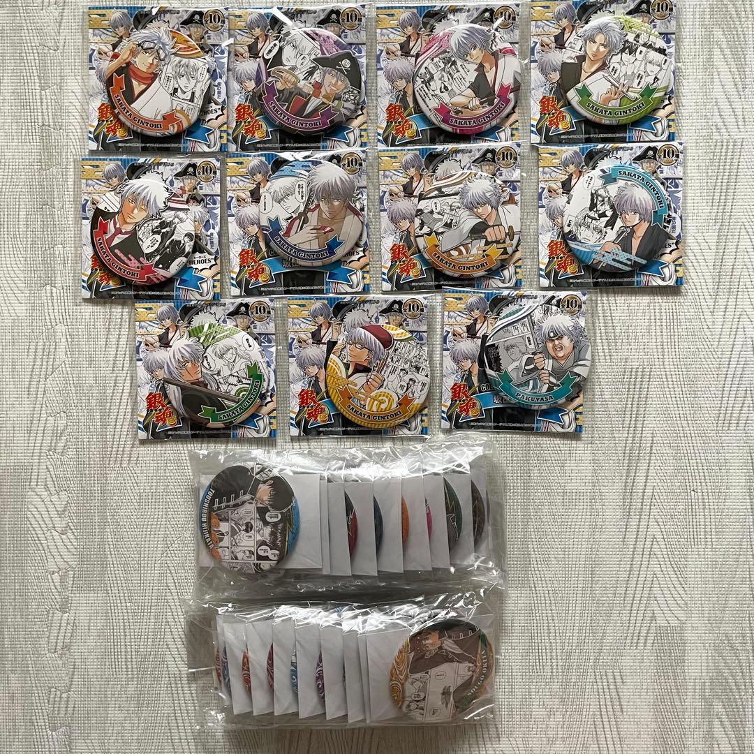 銀魂 HEROES 缶バッジ コンプセット crysto_cs0000-6450