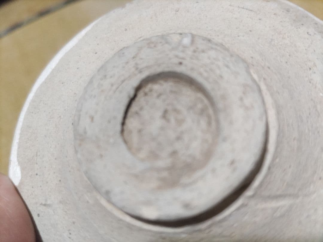 磁州窯（鉅鹿手）無地 白釉 厚縁 小皿 平盃（9.5㎝） - メルカリ