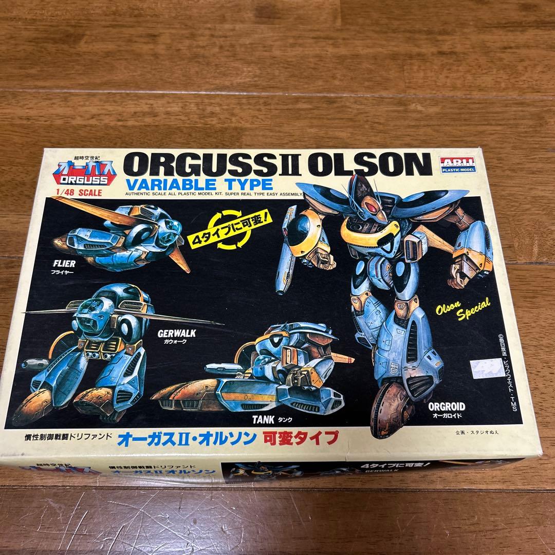 当時物？　オーガスⅡ オルソン　プラモデル 超時空世紀オーガス」よりMODEROID「オーガスII オルソン・スペシャル