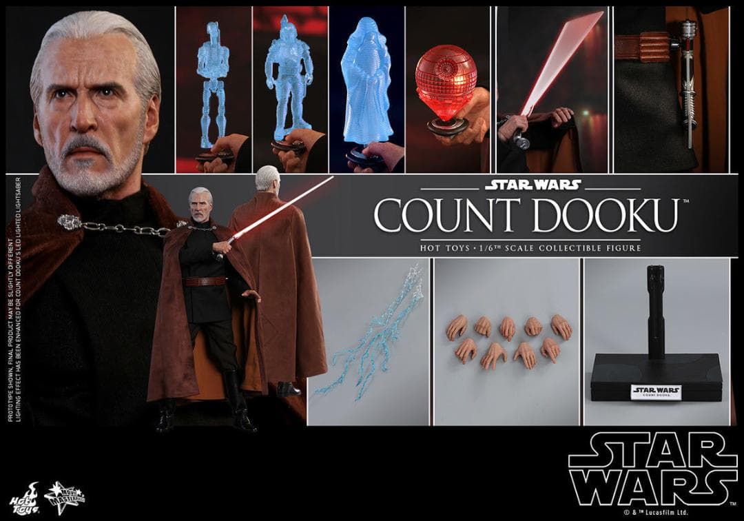 ホットトイズ1/6スター・ウォーズ クローンの攻撃 ドゥークー伯爵