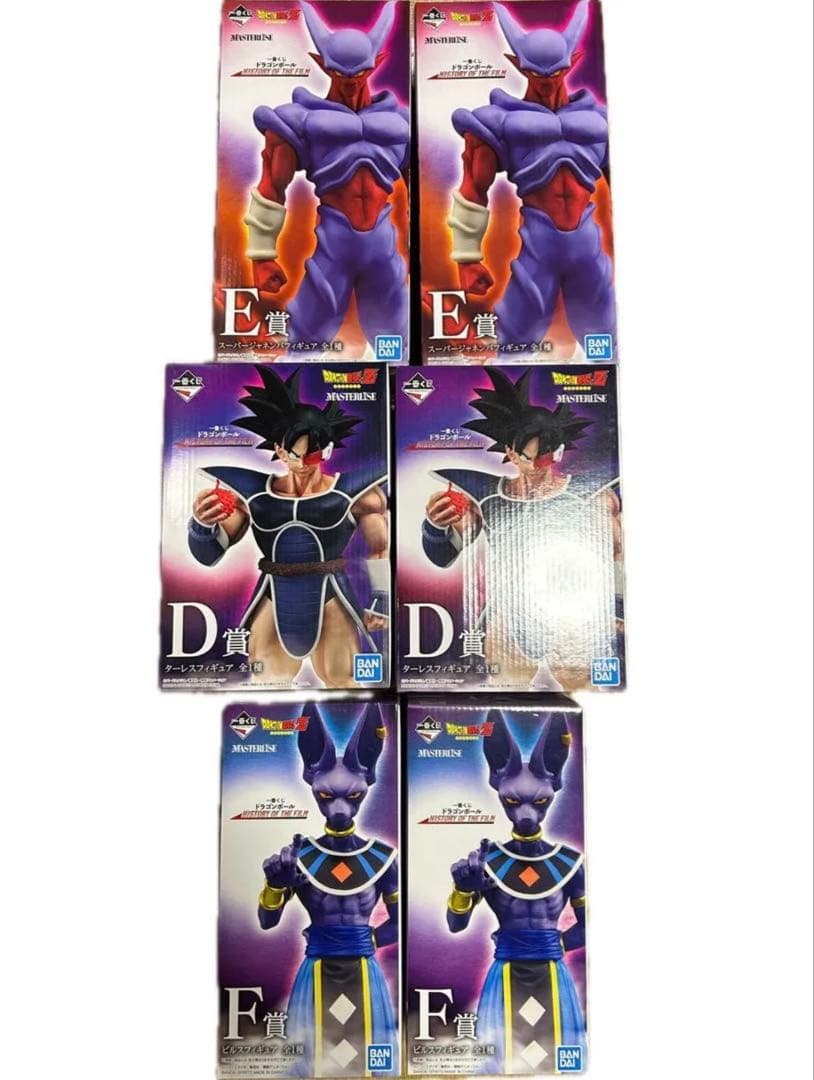 ドラゴンボール　一番くじ　ジャネンバ　ターレス　ビルス　6点セット　新品未開封 2026年最新】ジャネンバ 一番くじの人気アイテム - メルカリ