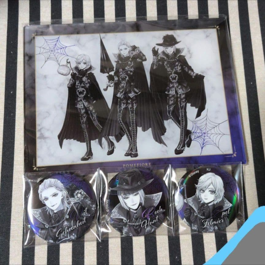 ツイステ ヴィル ルーク エペル AGF カミオジャパン 缶バッジ アクスタ
