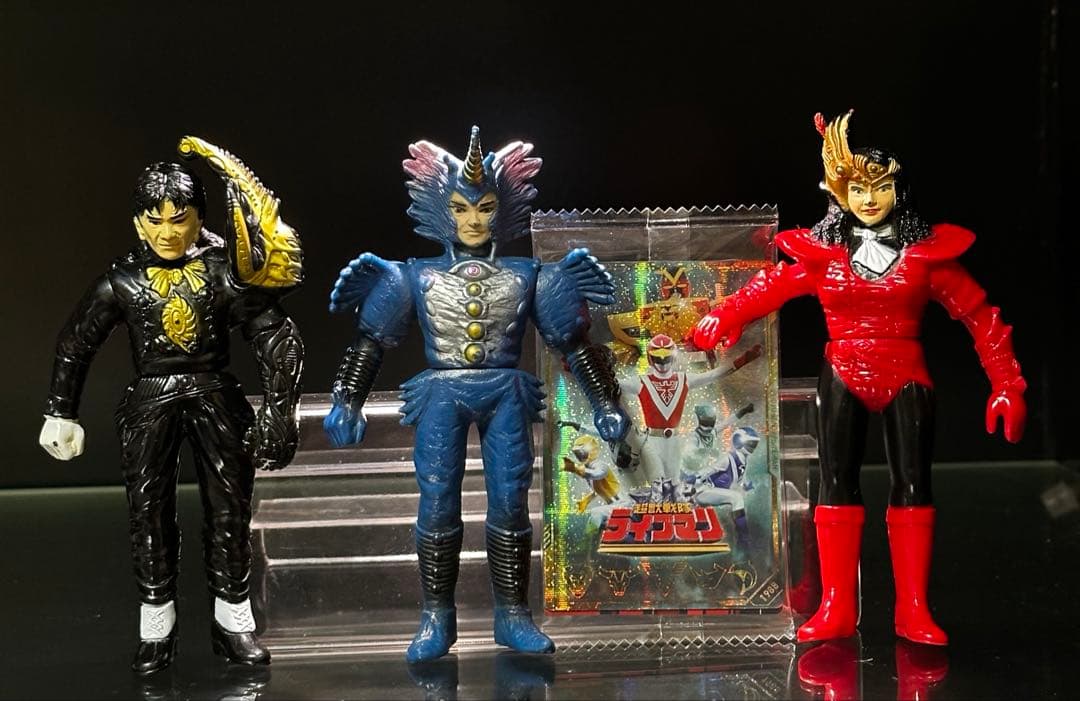 超獣戦隊ライブマン敵組織ソフビ3体セット - メルカリ