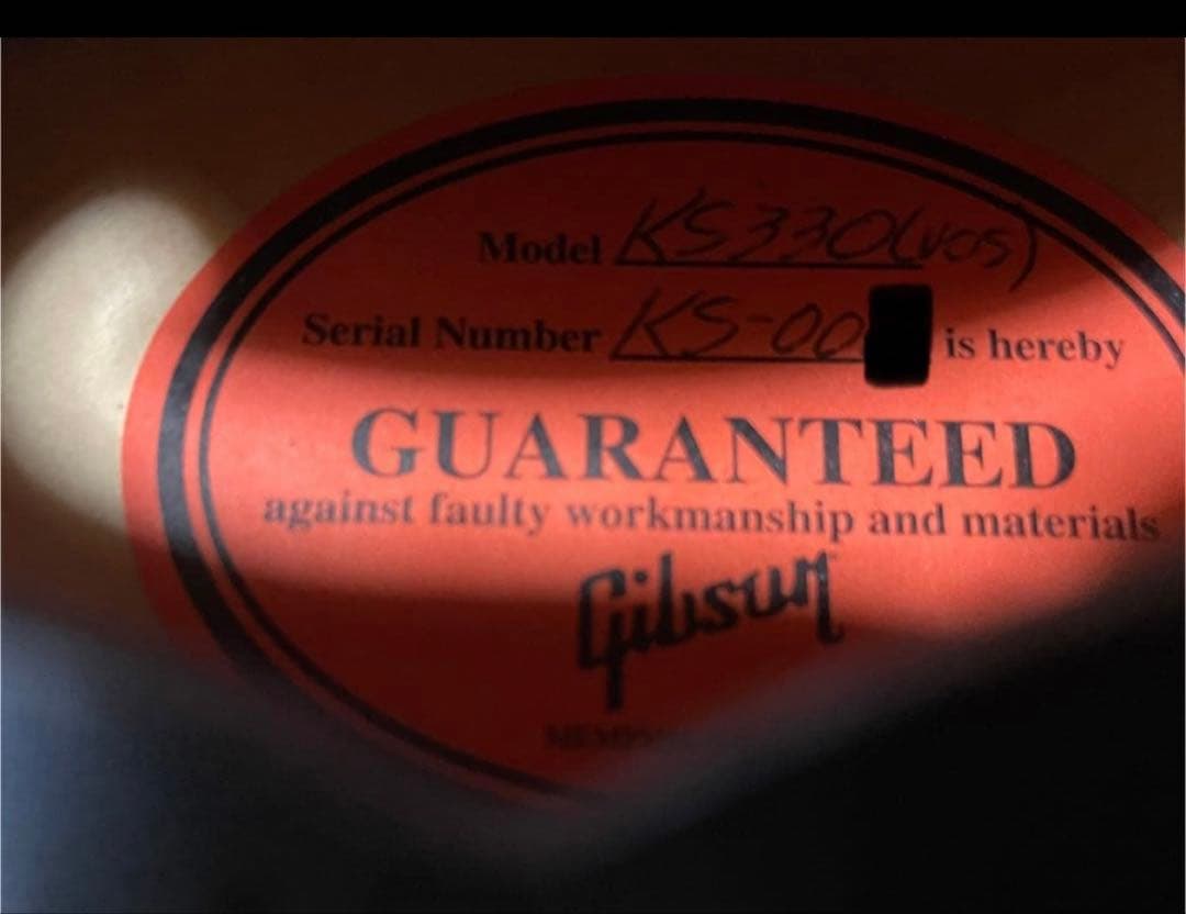 送料込斉藤和義gibson ks 330 2012 激レアシリアルナンバー - メルカリ