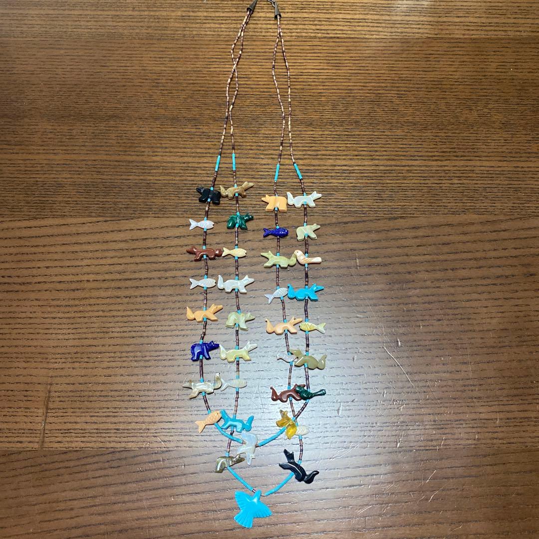 【インデアンジュエリー】ネックレス2連 Indian Jewelry》 チューブ ターコイズ 2連 ネックレス | 【公式通販