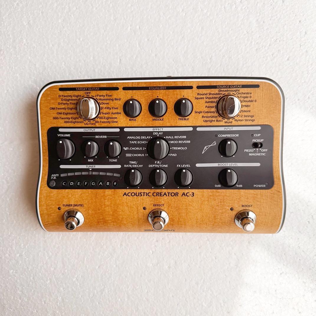 ZOOM AC-3 AC-3 Acoustic Creator USED美品 Zoom AC-3 Acoustic Creator Enhanced Direct Box and Multi-effects